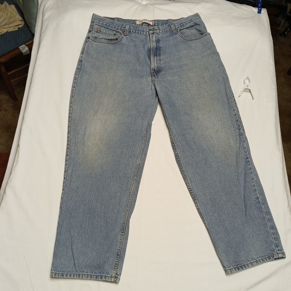 Levi's 560 Vintage comfort fit jeans men's 40Wx30L cotton light wash straight
